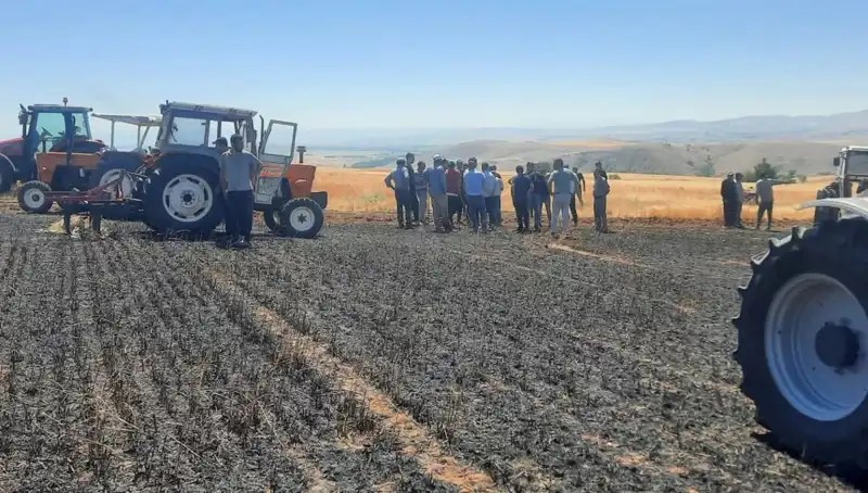 Yozgat'ta Korkutan Yangın: 100 Dönüm Tarım Arazisi Kül Oldu