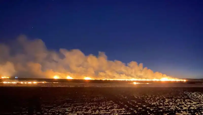 Anız Yangını, 60 Dönüm Tarım Arazisini Küllük Etti!